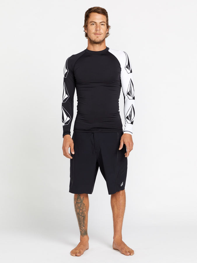 Surf Vitals Jack Robinson Long Sleeve Rashvest- Black