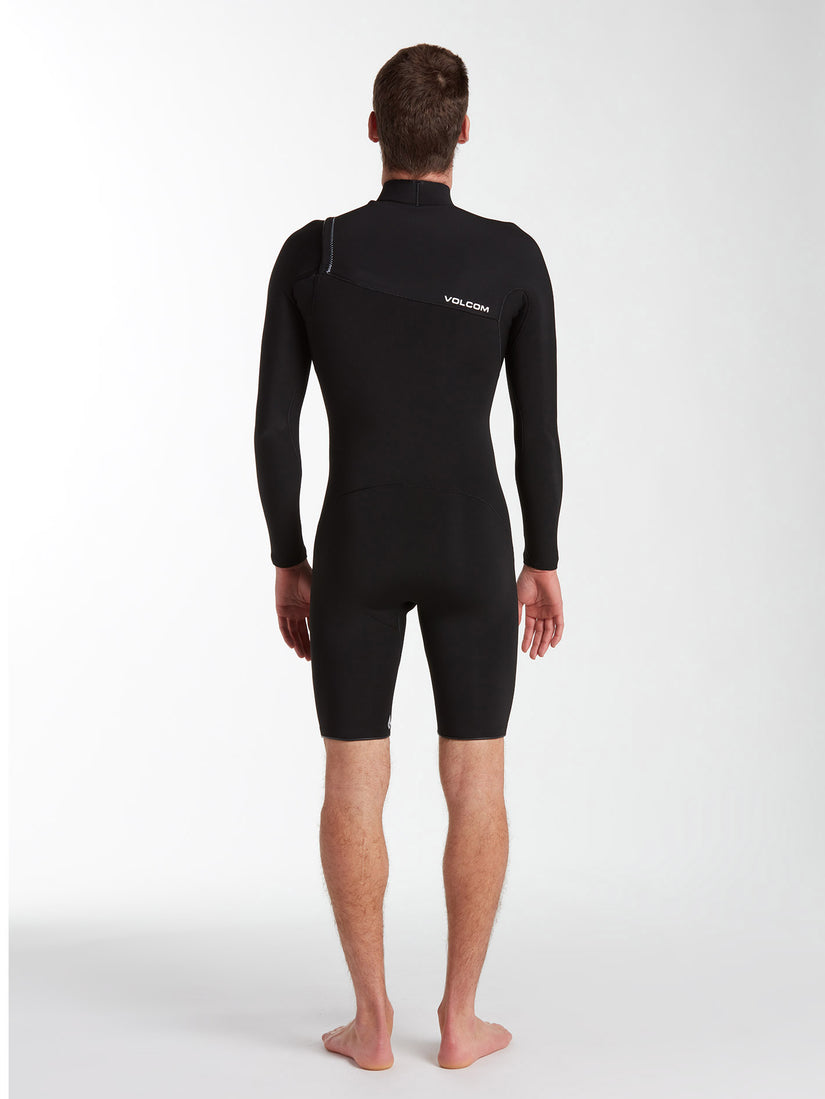Modulator 2/2mm Long Arm Chest Zip Wetsuit - Black