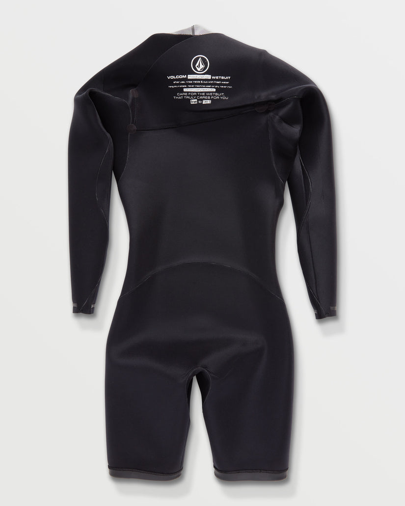 Modulator 2/2mm Long Arm Chest Zip Wetsuit - Black