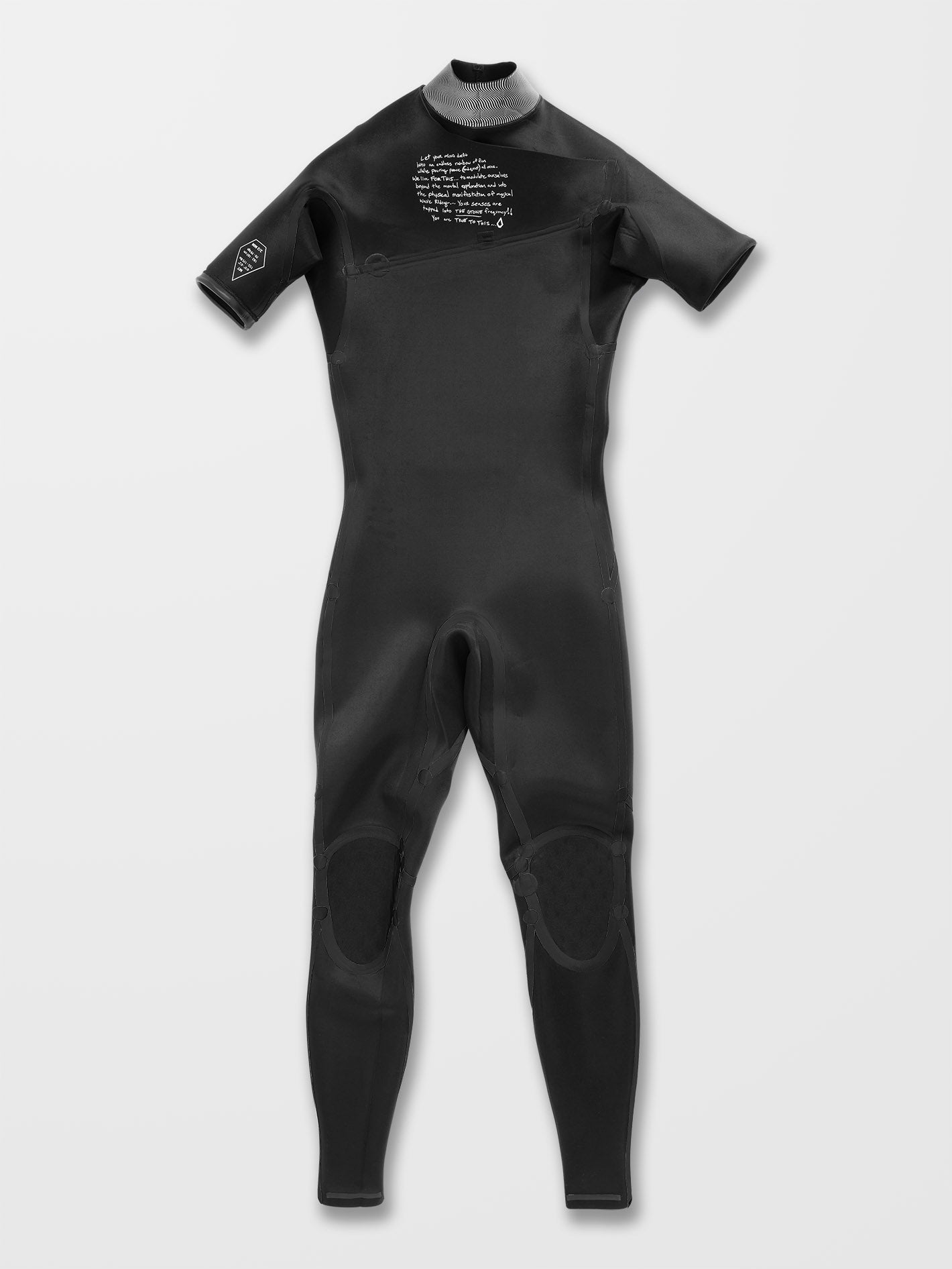 Modulator 2/2MM Short Arm Chest Zip Wetsuit - Black | Volcom