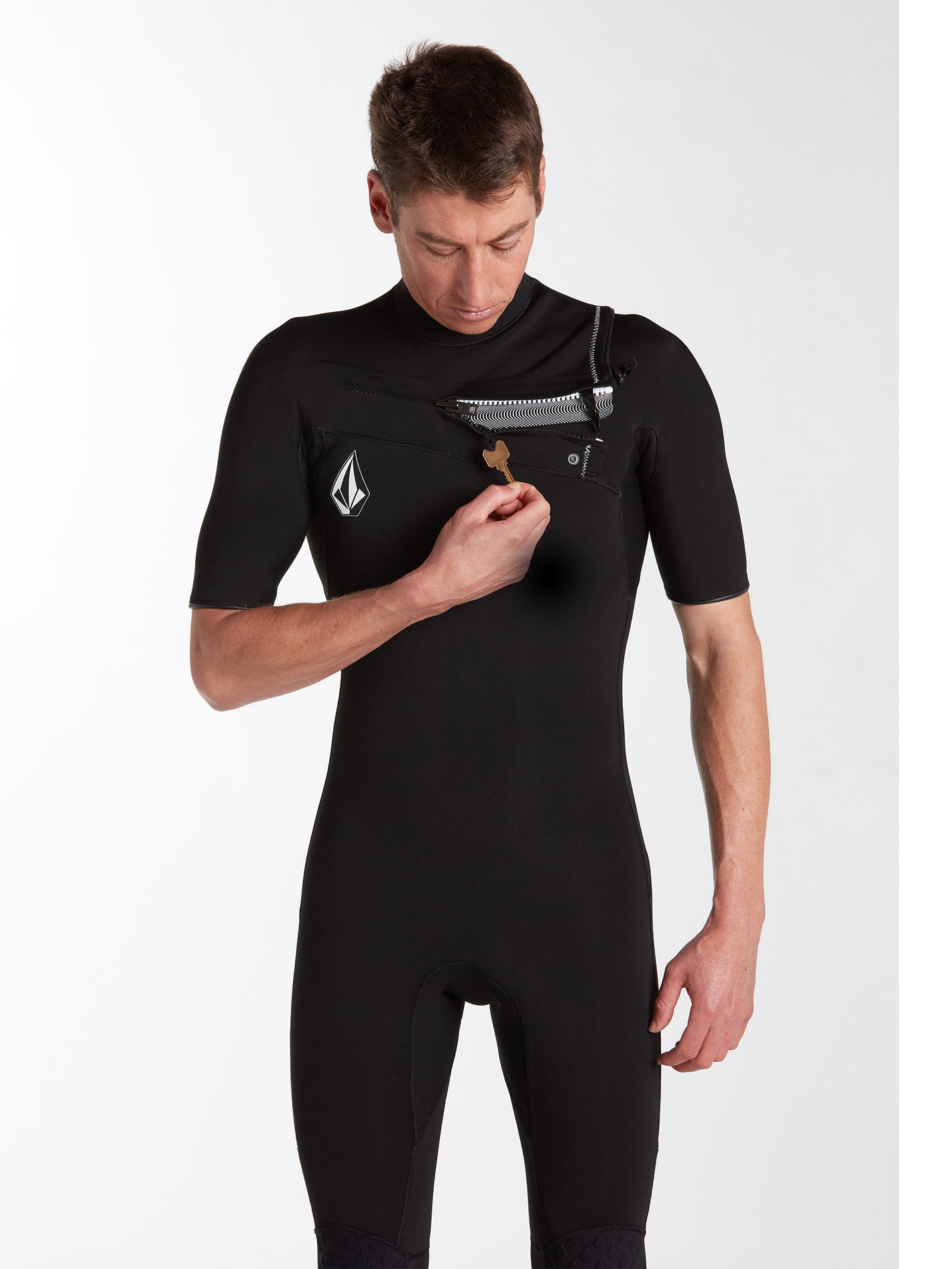 Modulator 2/2MM Short Arm Chest Zip Wetsuit