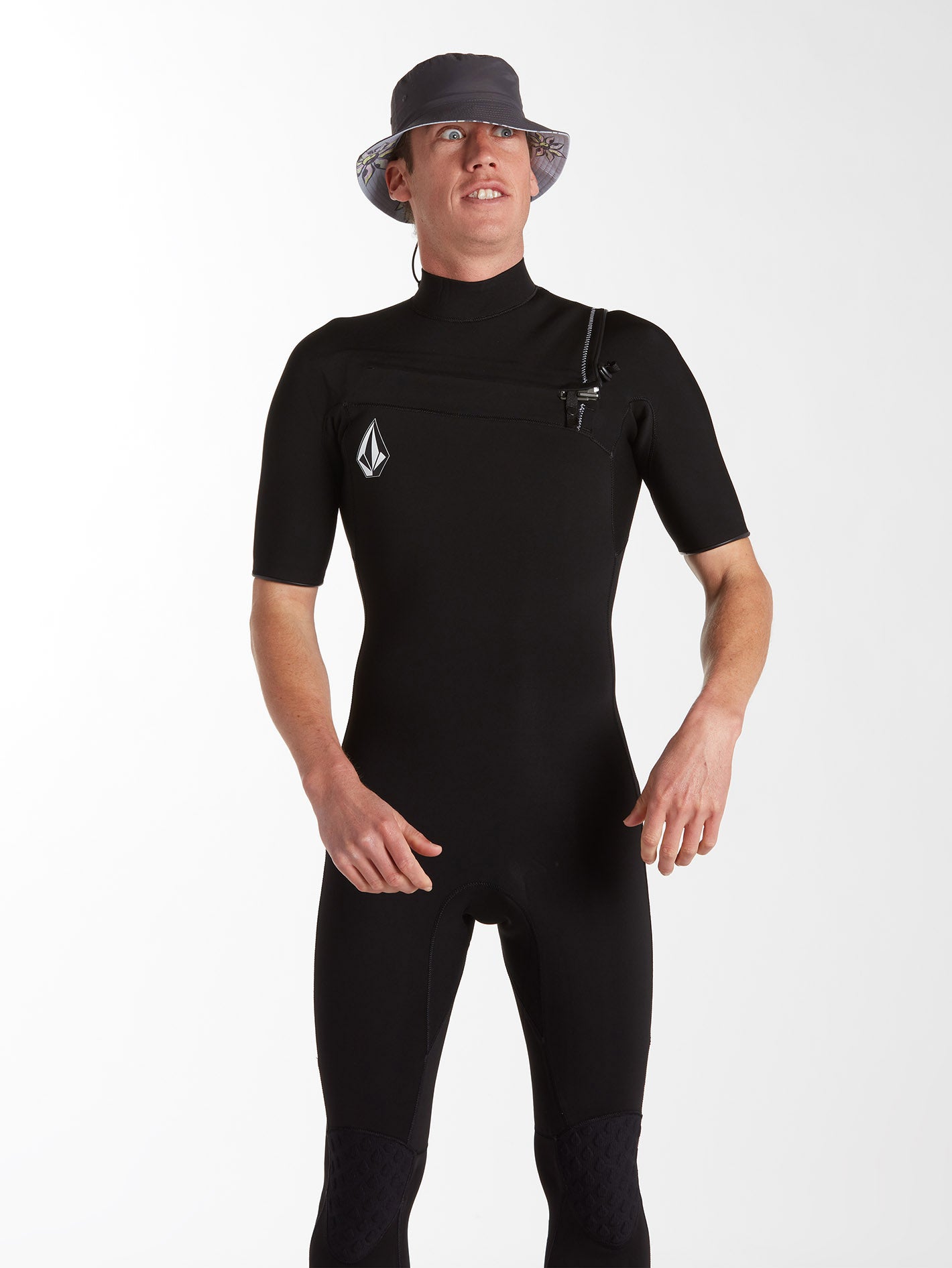 Modulator 2/2MM Short Arm Chest Zip Wetsuit