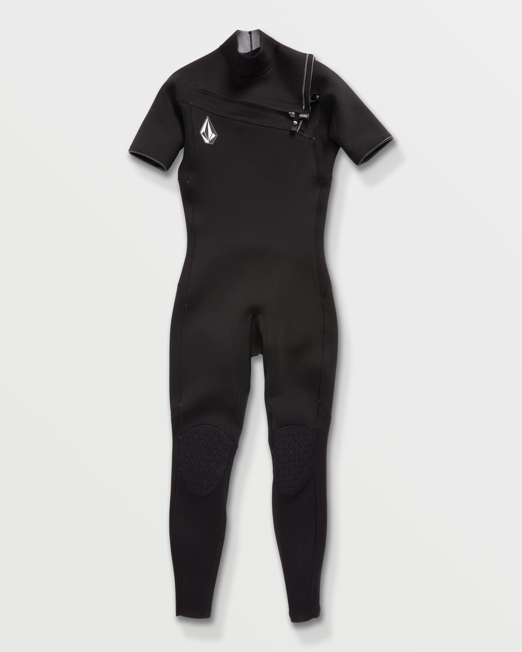ボルコム　MODULATOR 3/2MM CHEST ZIP FULLSUIT Volcom Modulator 3/2 CZ Wetsuit-Black — REAL Watersports