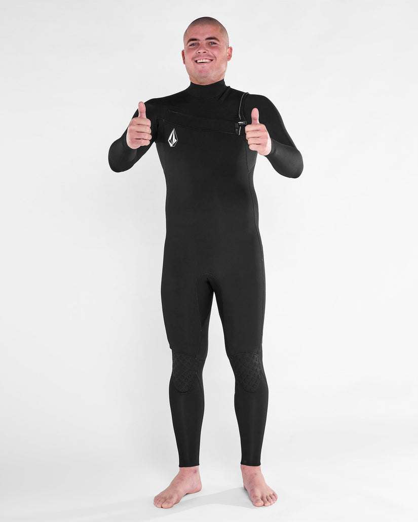 Modulator 3/2mm Chest Zip Wetsuit - Black