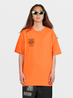 Tokyo True Featured Artist Yusuke Tiger Short Sleeve T-Shirt - Orange
