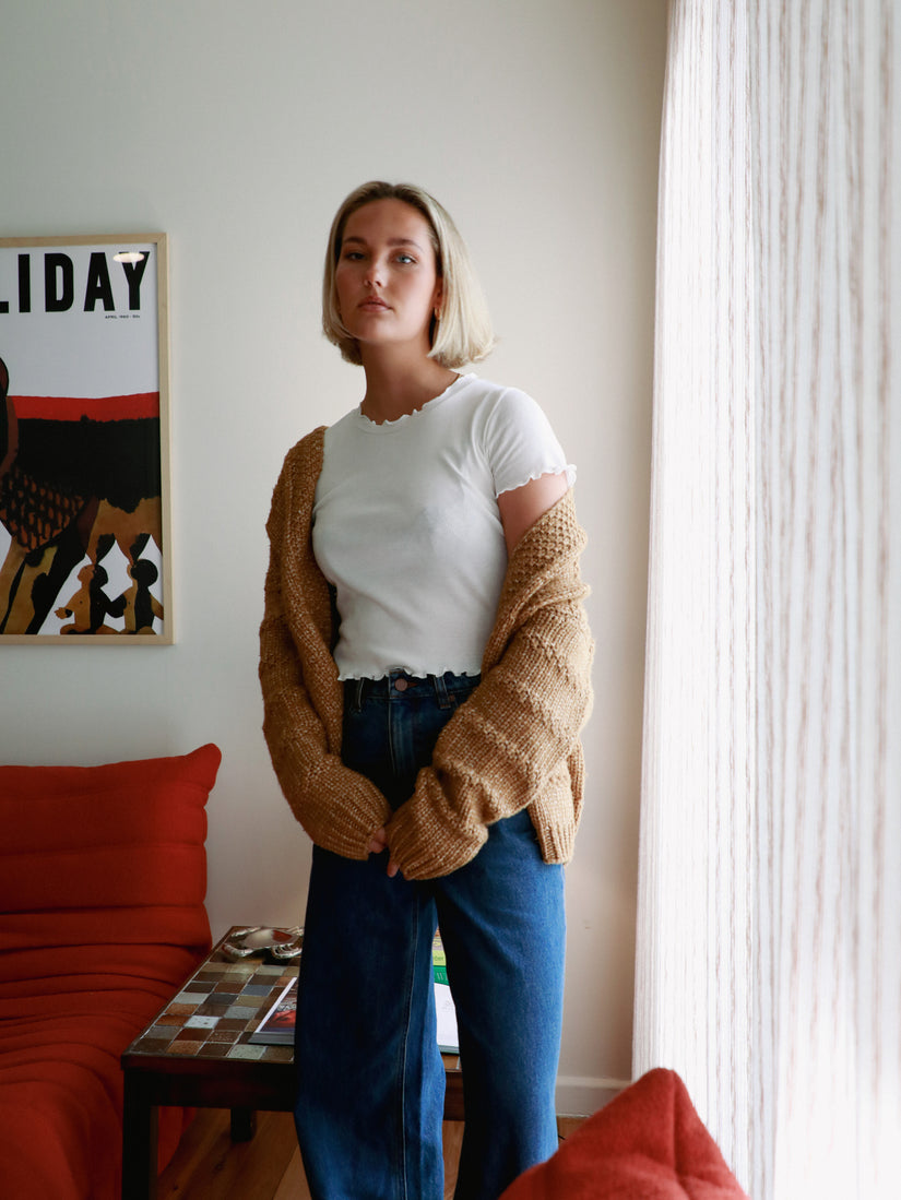 Deserts Edge Cardi - Vintage Brown