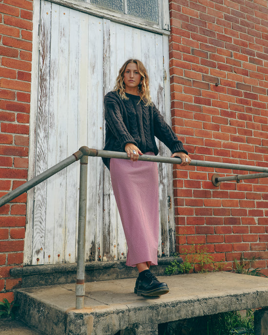 Womens Cable Cover Crew Neck