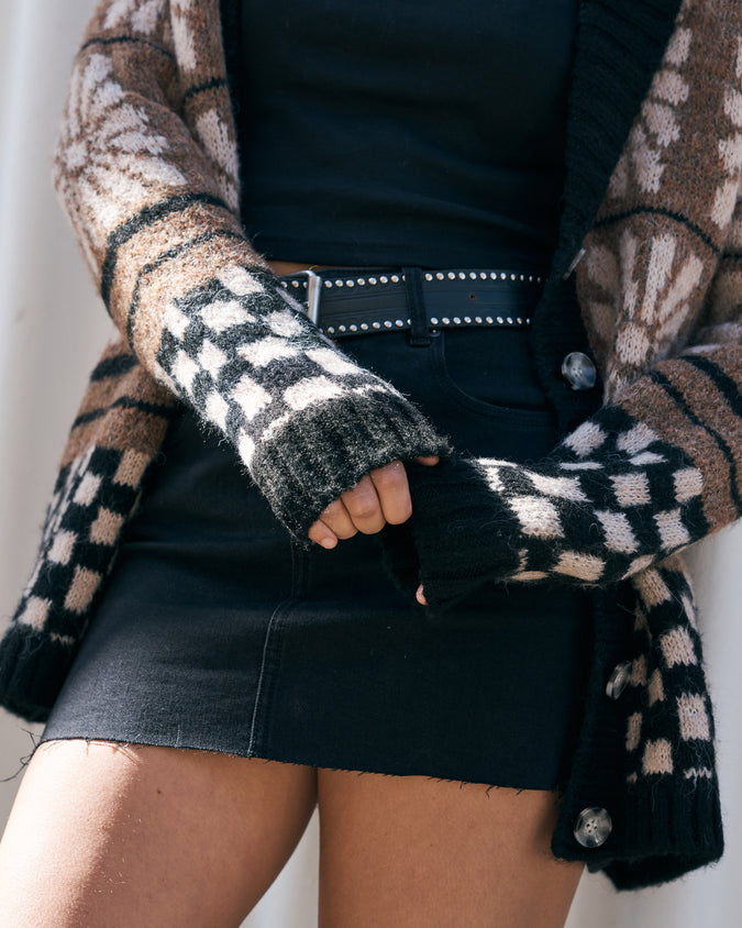 Rent Free Cardigan - Vintage Brown