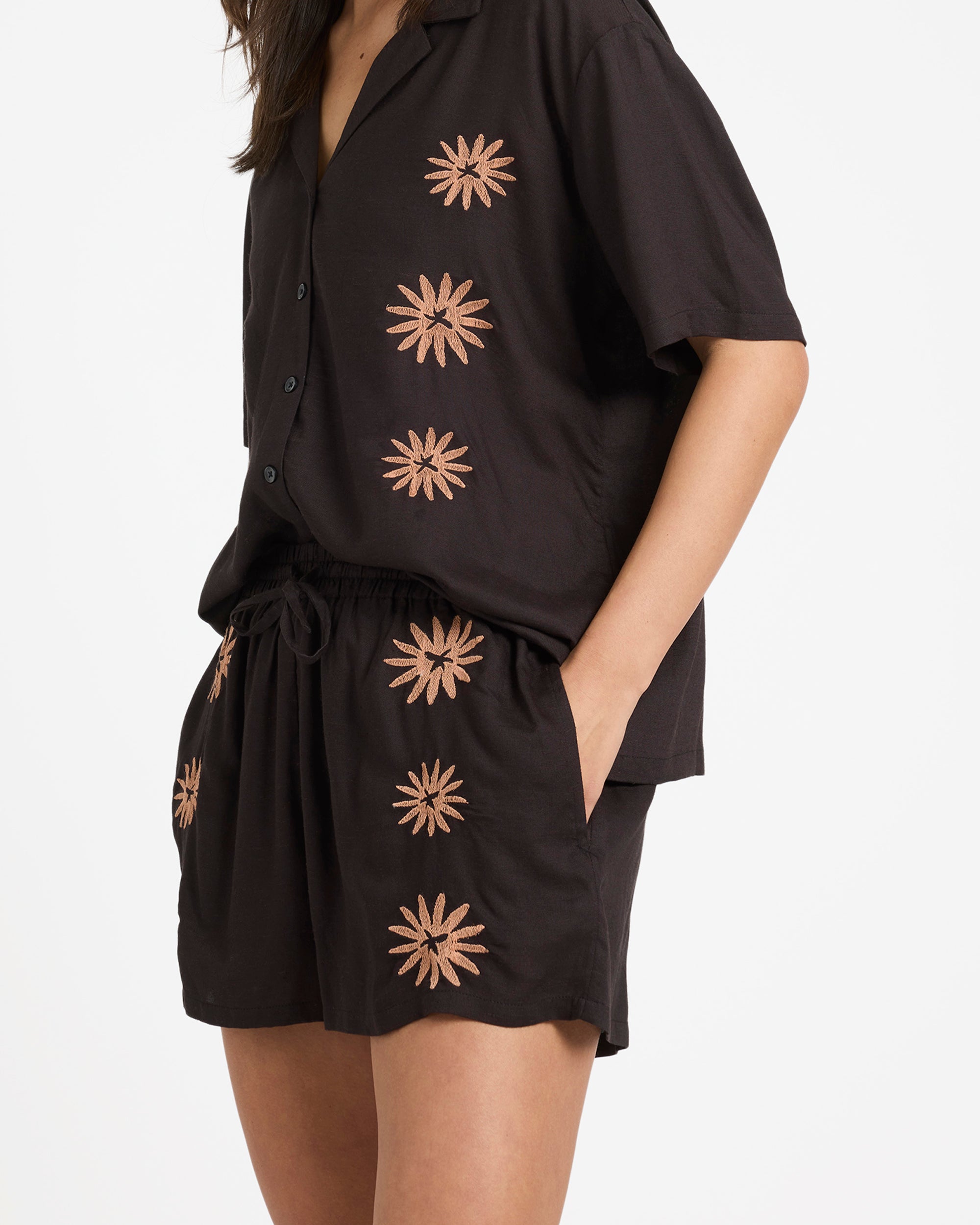 Womens Florez Elastic Waist Shorts