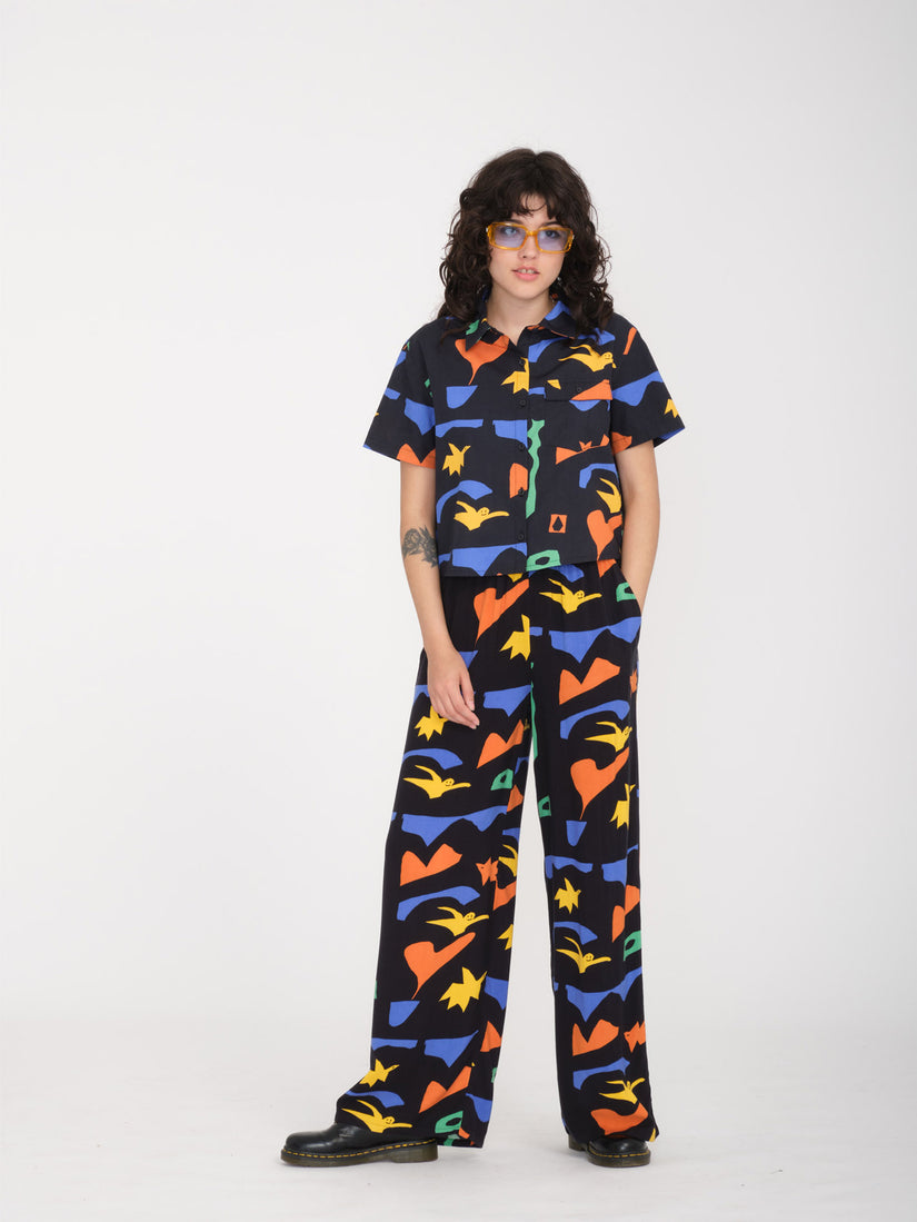 Featured Artist Arthur Longo Elastic Waist Pant - Black