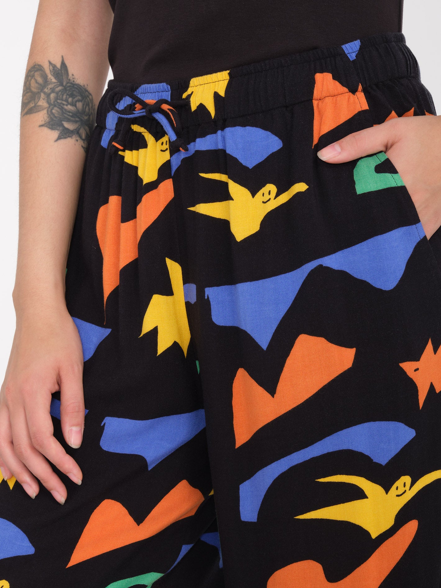 Featured Artist Arthur Longo Elastic Waist Pant