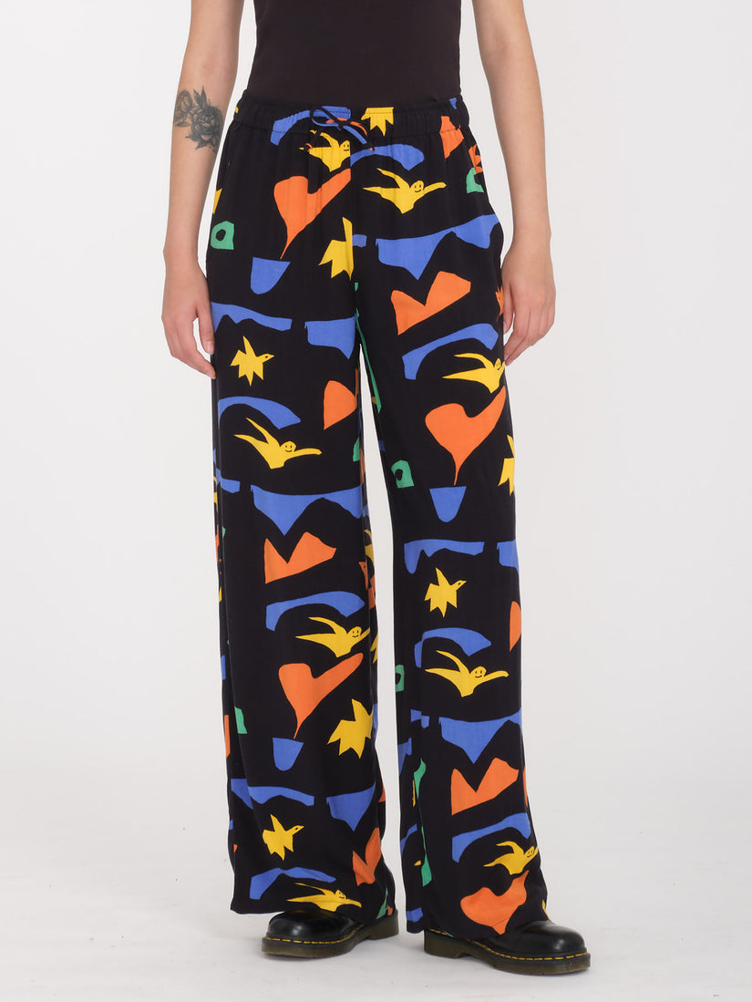 Featured Artist Arthur Longo Elastic Waist Pant - Black