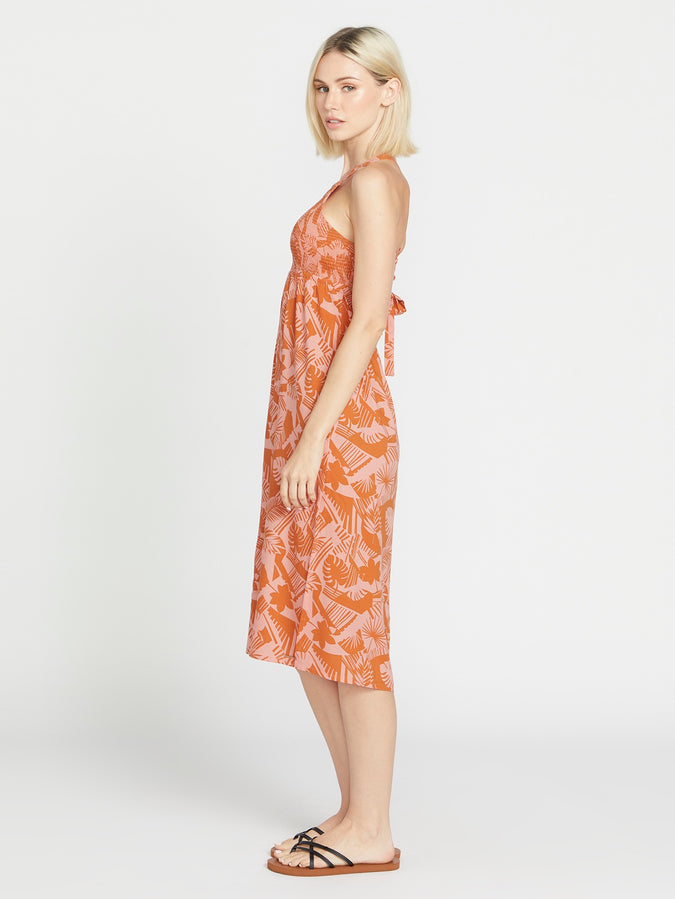 Off Tropic Dress - Burnt Sienna