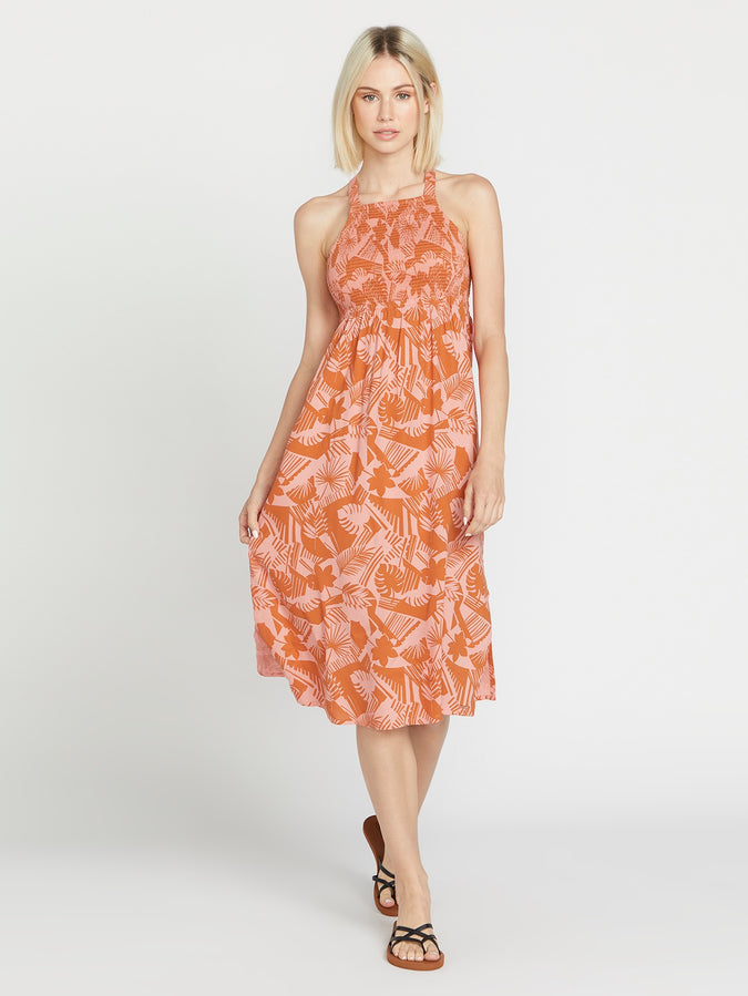 Off Tropic Dress - Burnt Sienna