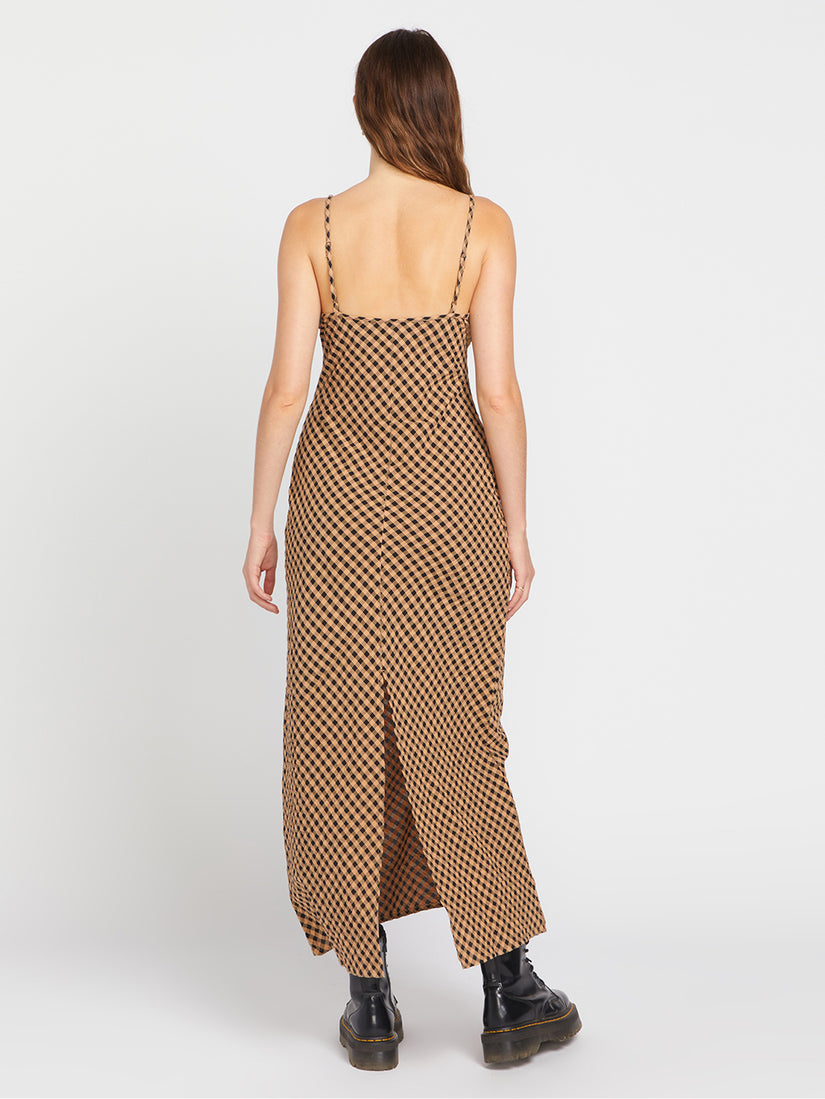 Slippy Dress - Chestnut Brown