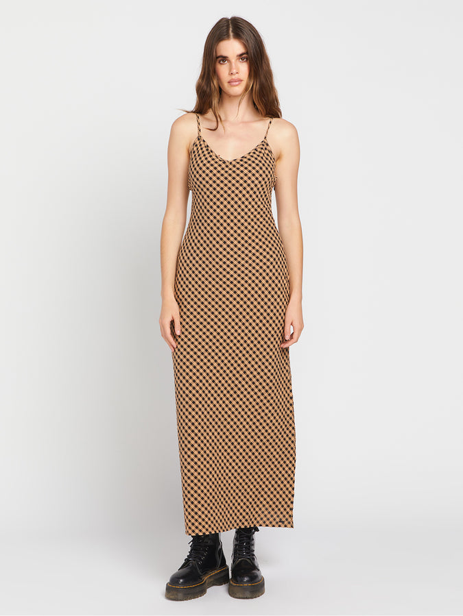 Slippy Dress - Chestnut Brown