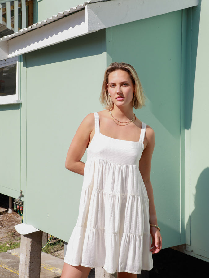 Viper Mini Dress - Bone