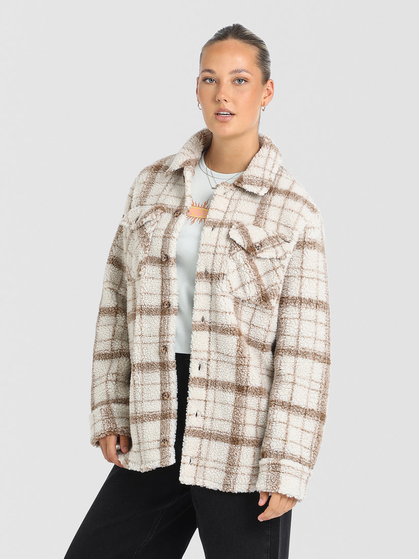 Silent Sherpa Jacket - Cloud