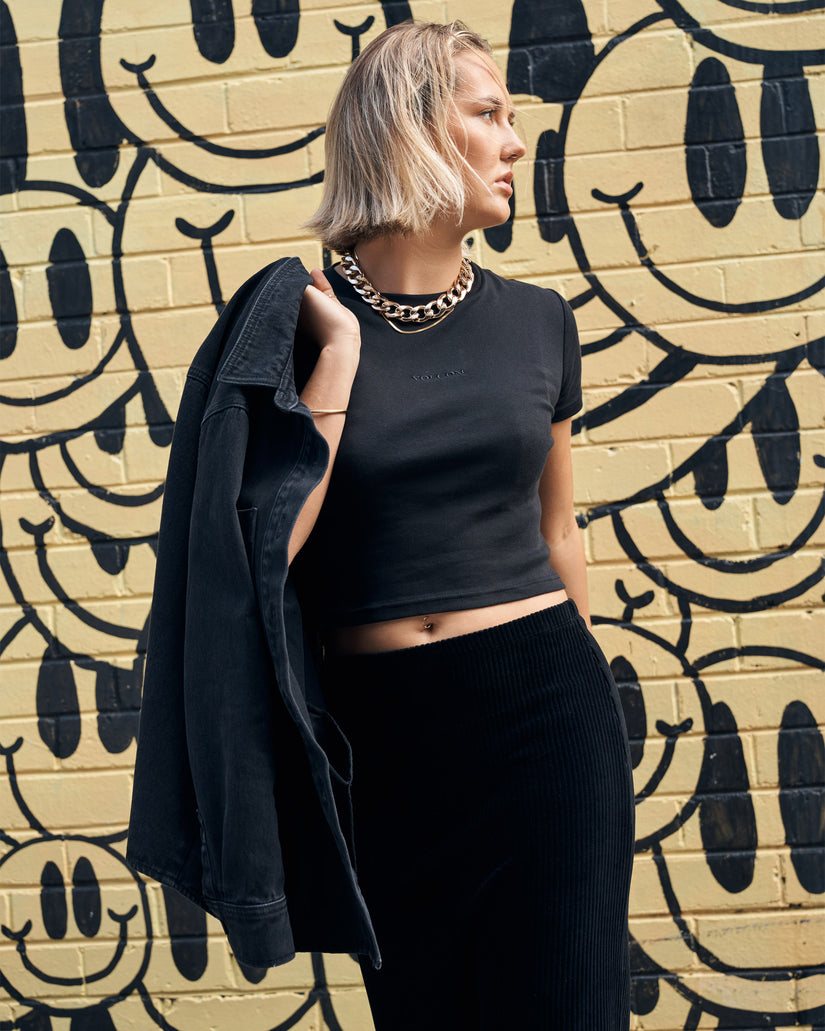 Volcomstone Tight Crop - Black