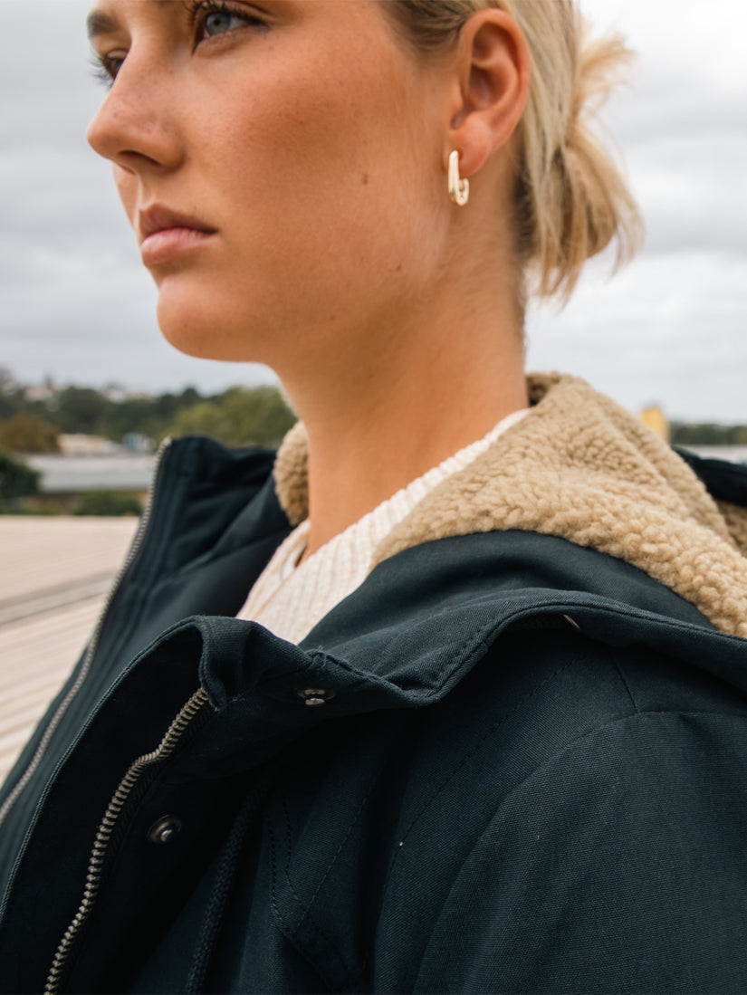 Walk On By 5K Parka Jacket - Black