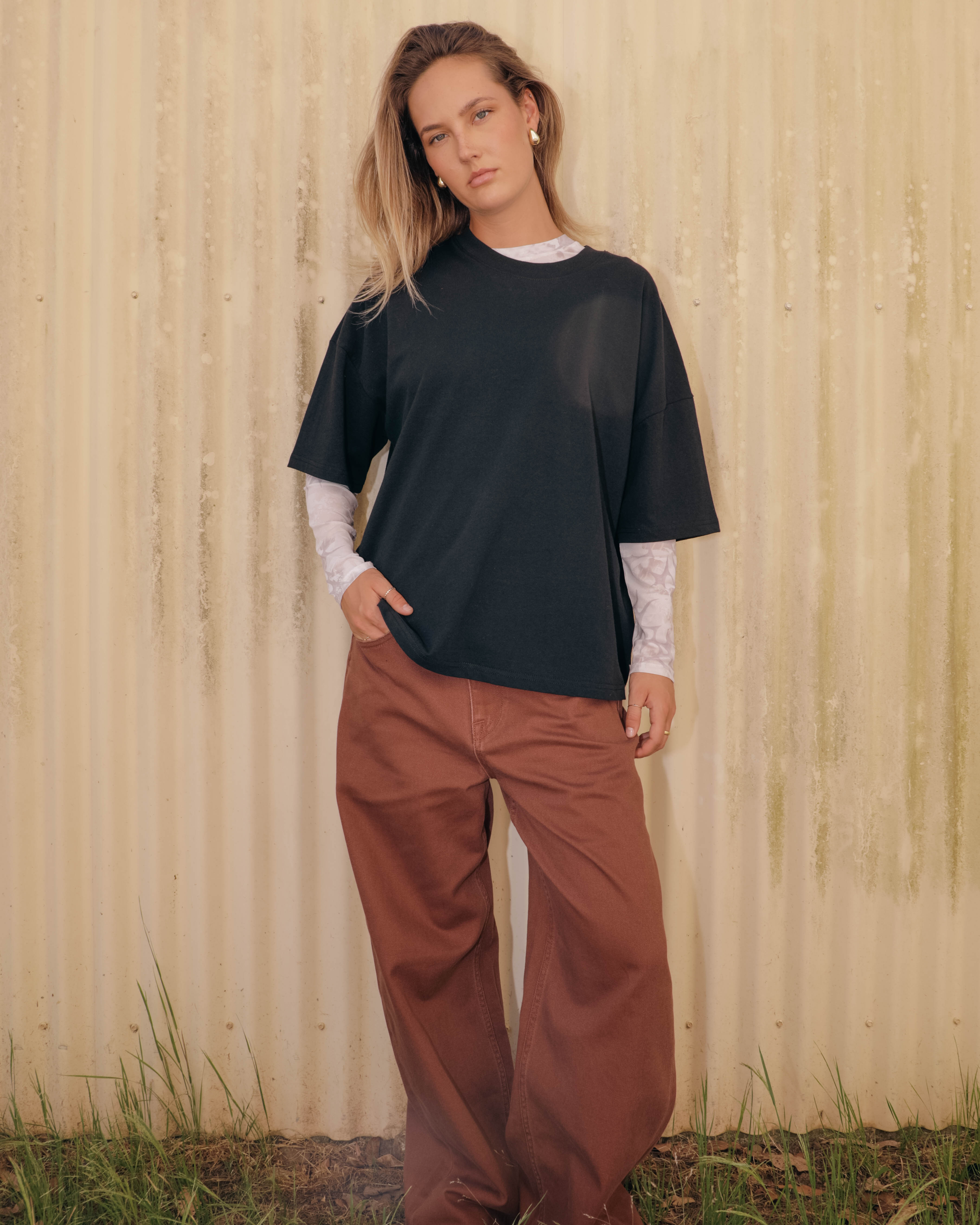 Womens Beeggy Denim Jeans