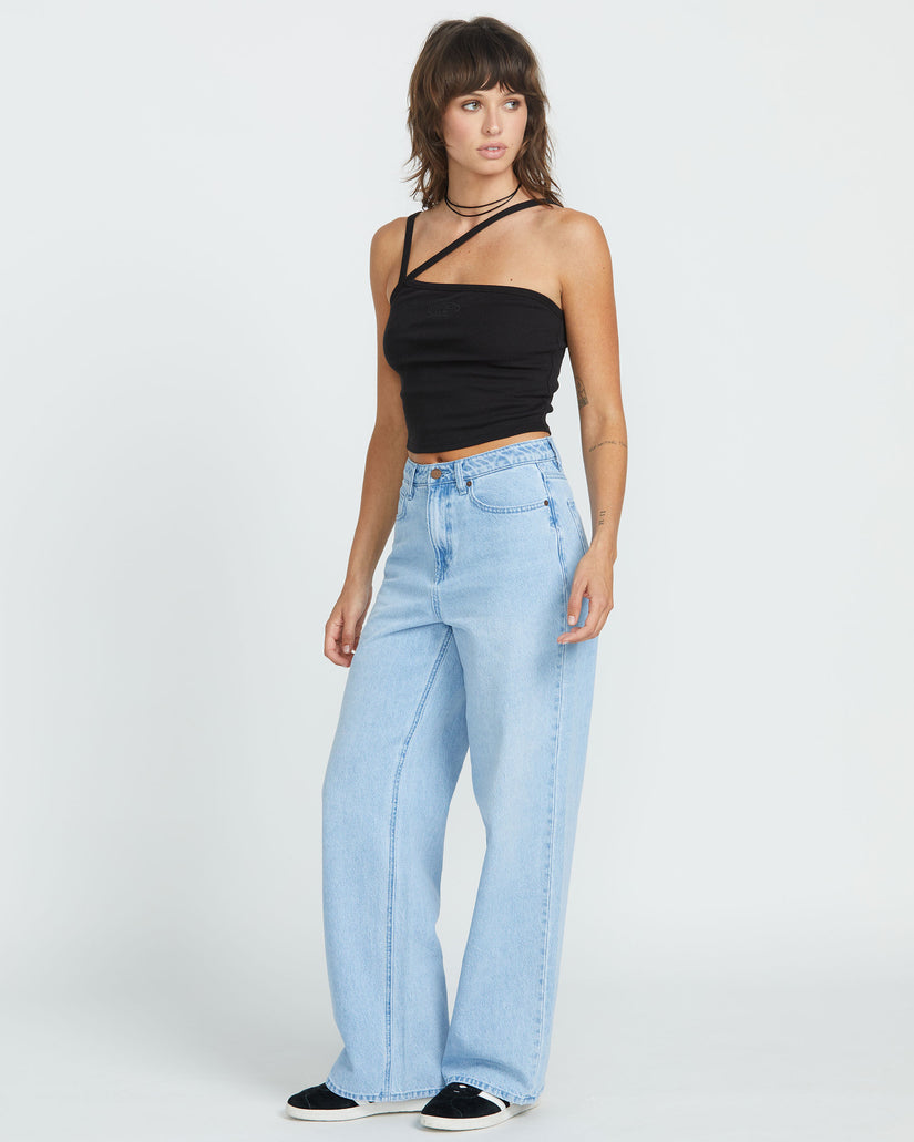 Stoned Boyfriend Hirise Jeans - Blue Bird