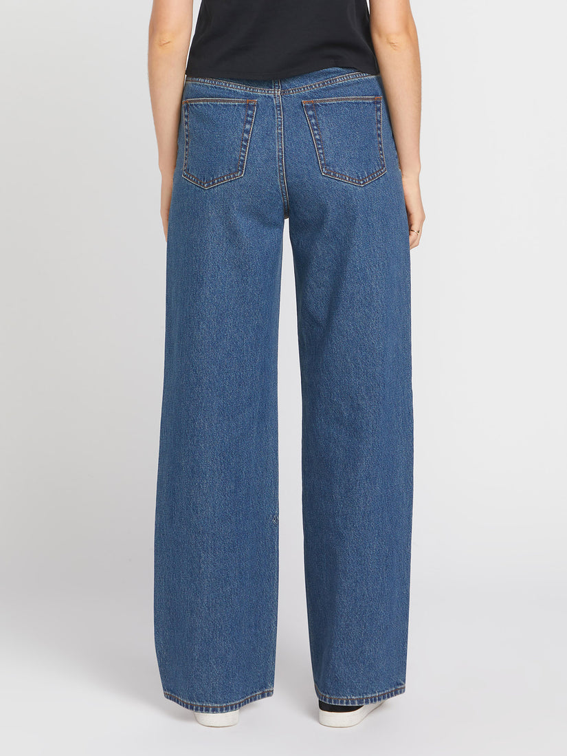 Stoned Boyfriend Hirise Jeans - Indigo Ridge Wash
