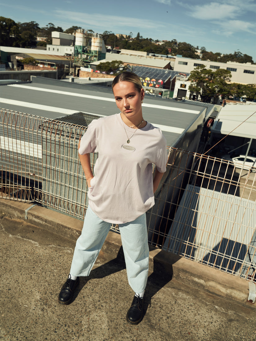 Heritage Logo Heavy Weight T-Shirt - Iris