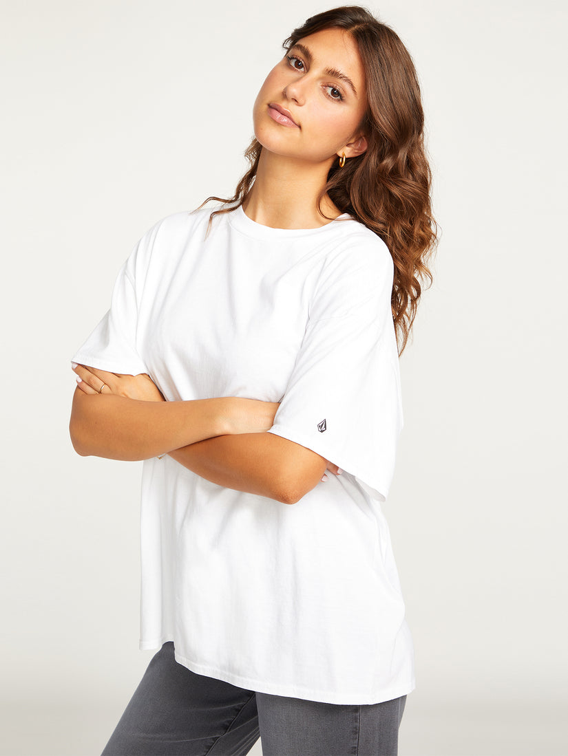 Stones Throw Solid Short Sleeve Tee - White