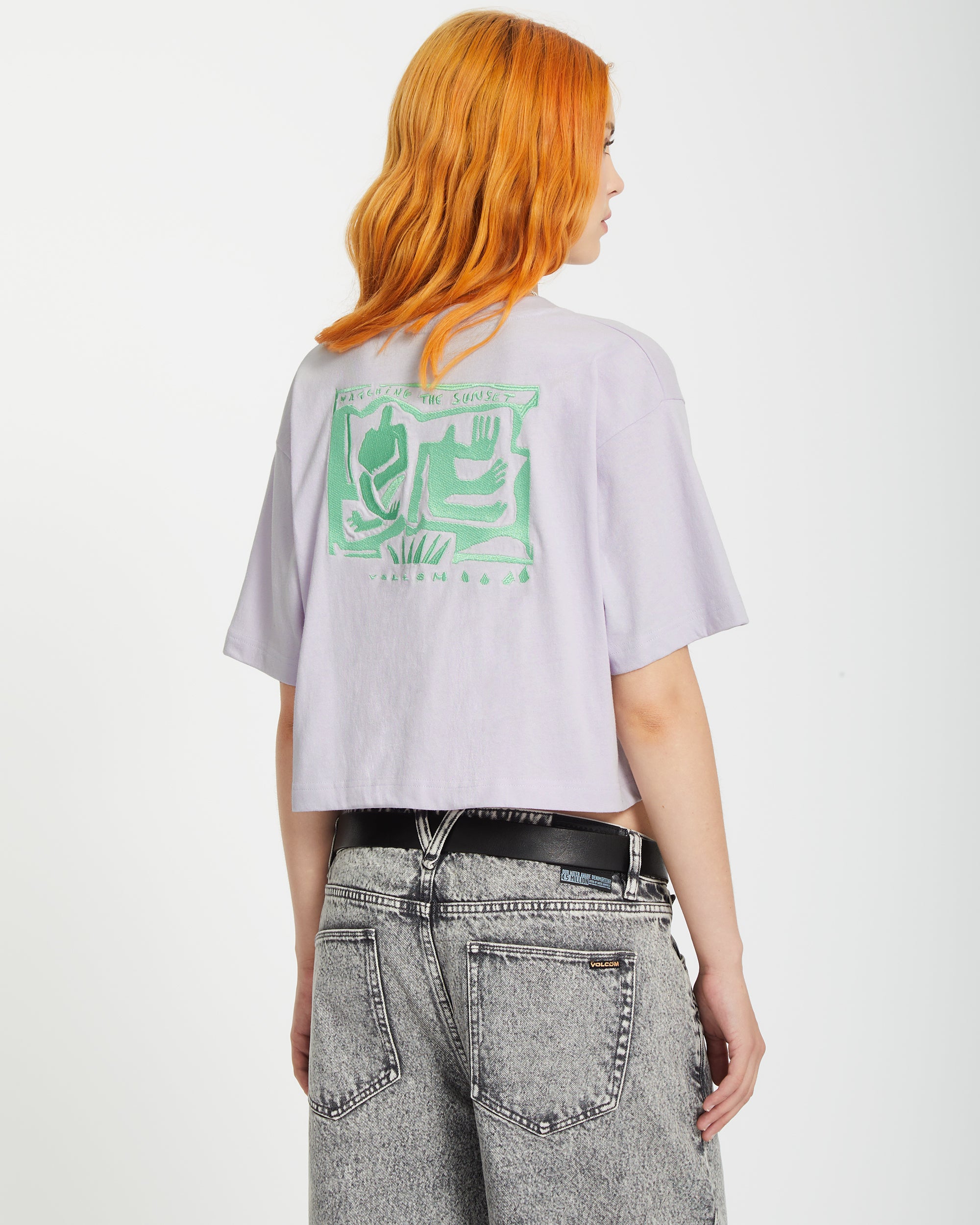 売れ筋商品|||ボルコム Tシャツ レディース トップス DRUMSTONE TEE - Print T-shirt - dusty lavender DRUMSTONE TEE - DUSTY LAVENDER – Volcom
