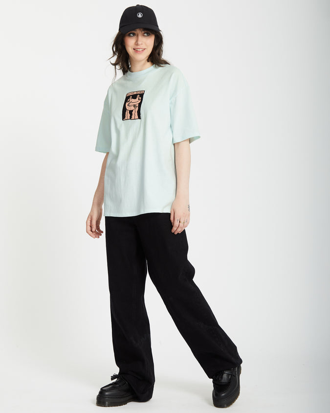 Featured Artist Arthur Longo Downtown Tee - Cloud Blue