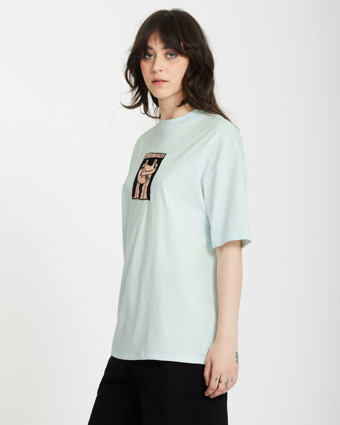 Featured Artist Arthur Longo Downtown Tee - Cloud Blue