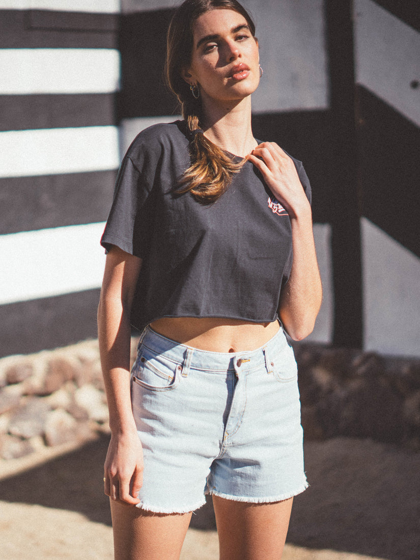 Just A Trim Short Sleeve Shirt - Black