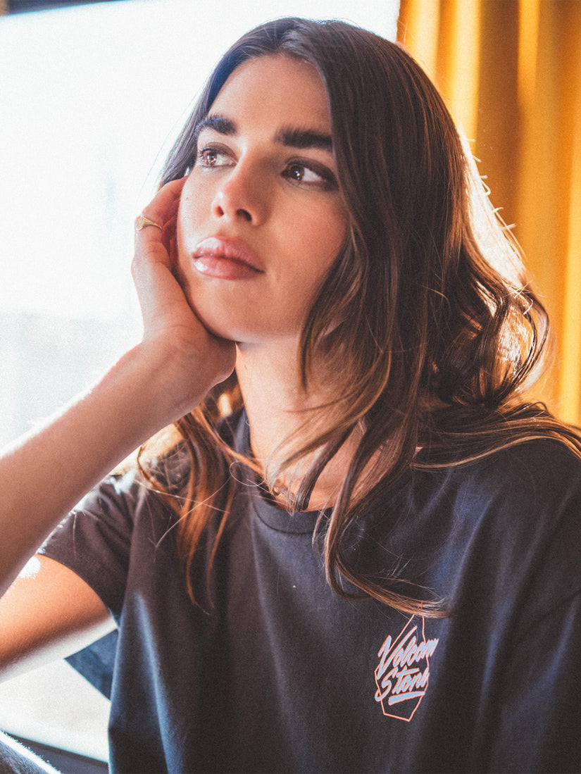 Just A Trim Short Sleeve Shirt - Black