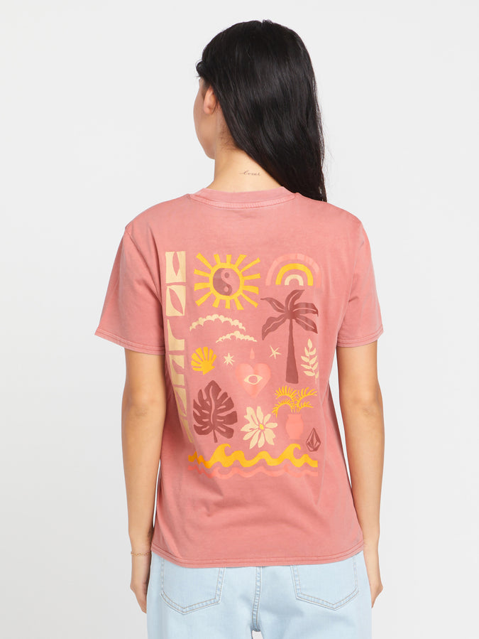 Lock It Up Tee - Mauve Rose