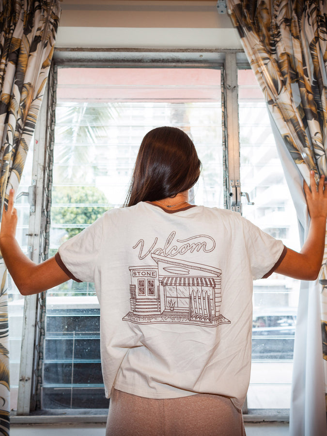 Meet Me There Ringer Tee - Bone