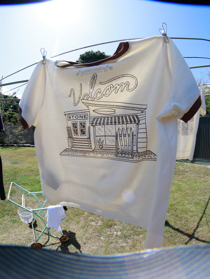 Meet Me There Ringer Tee - Bone