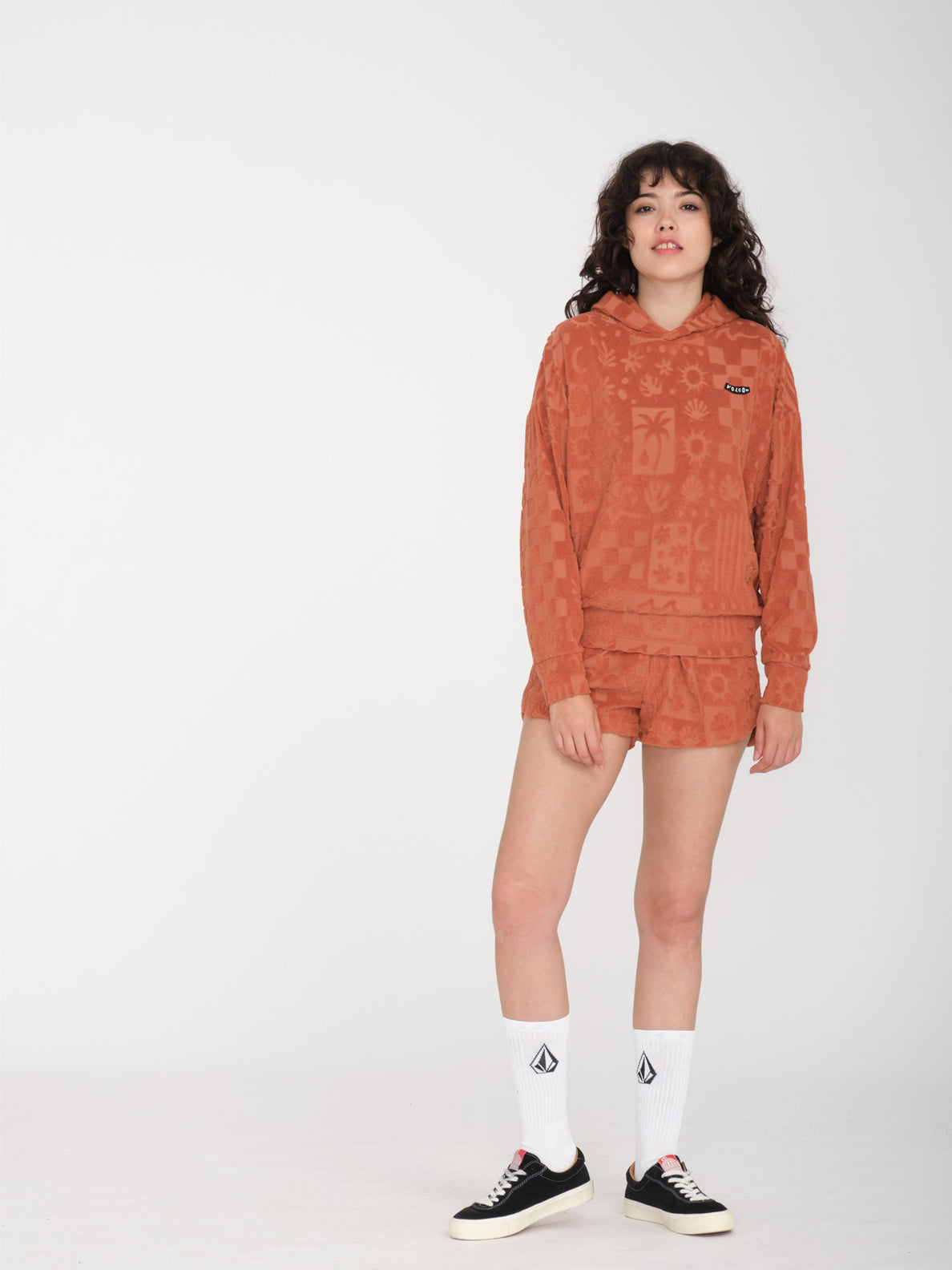 Sunny Wild Terry Cloth Pullover - Rosewood