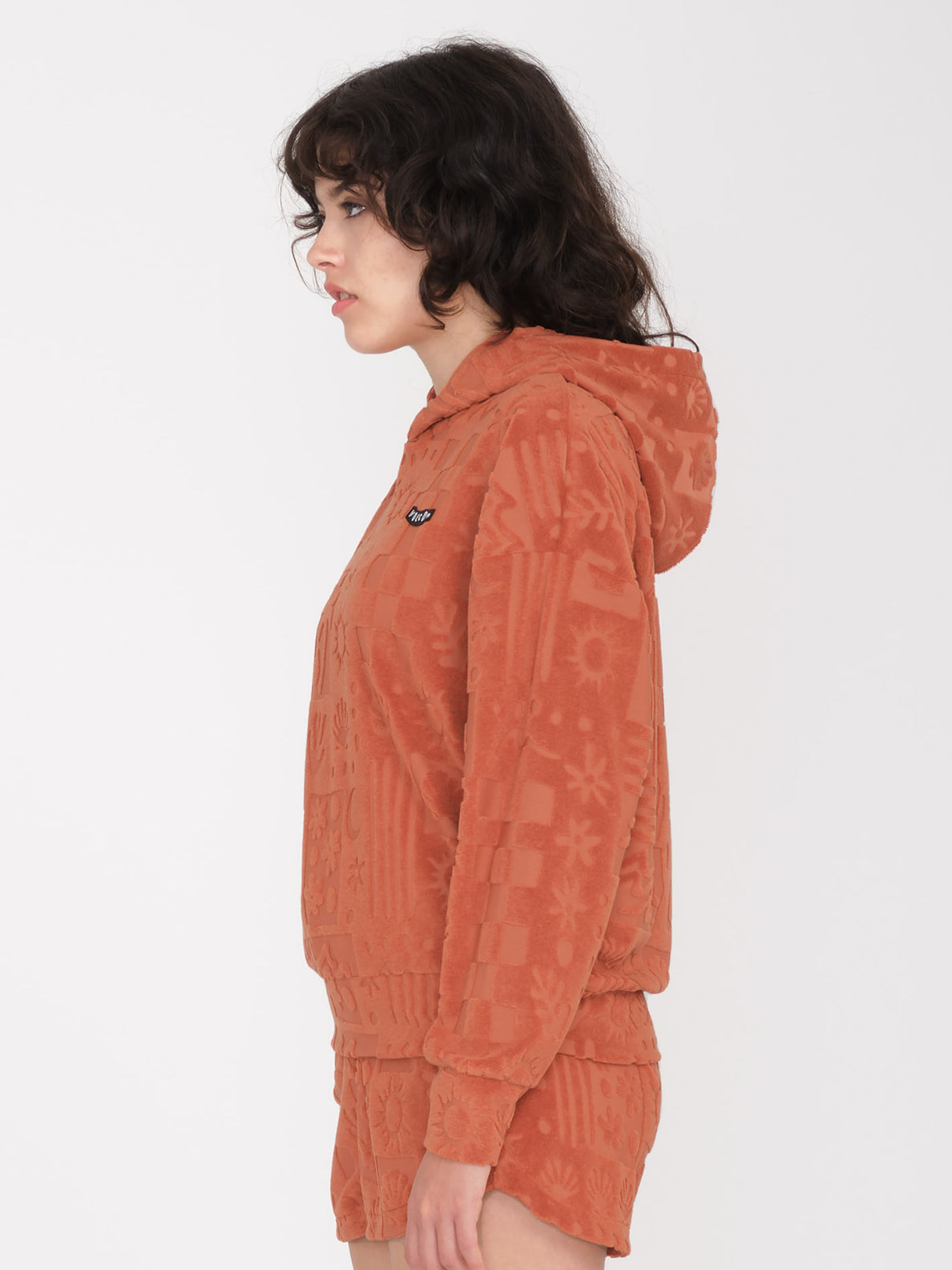 Sunny Wild Terry Cloth Pullover - Rosewood