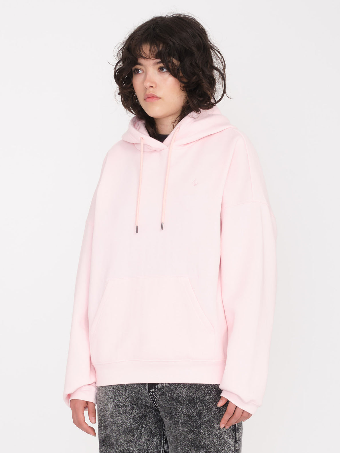 Stone Heart Up Hoodie - Lilac Ash