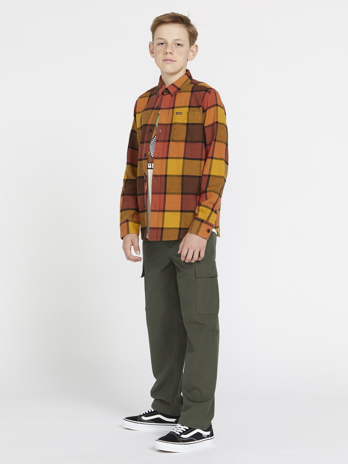Boys Youth March Cargo Elastic Waist Pant - Squadron Green