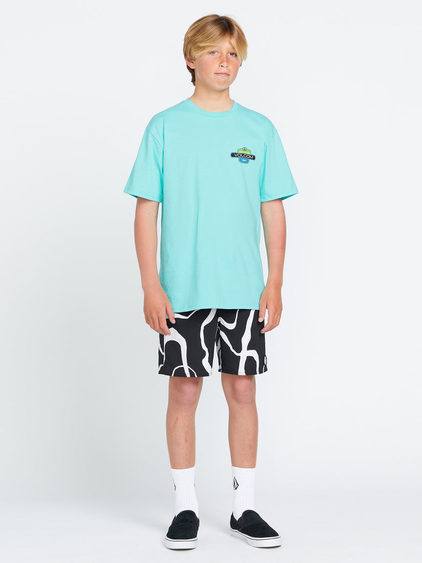 Big Youth Back Fill Short Sleeve Tee - Crete Blue