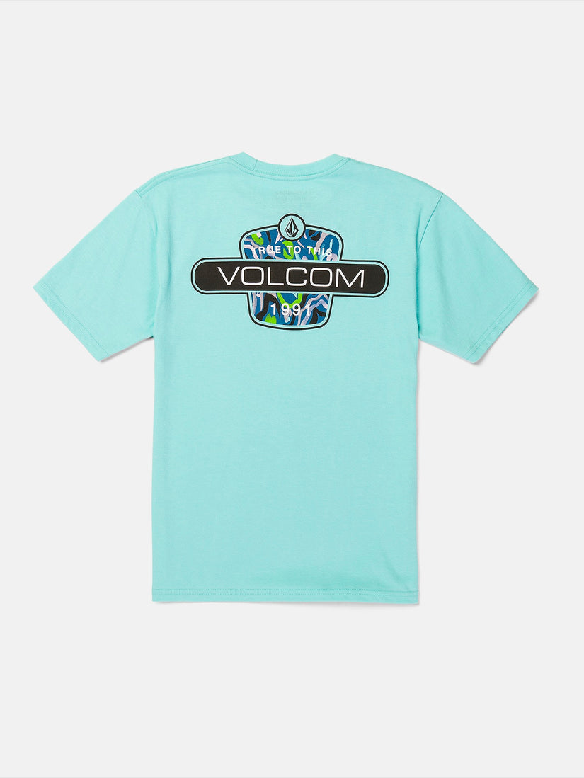 Big Youth Back Fill Short Sleeve Tee - Crete Blue
