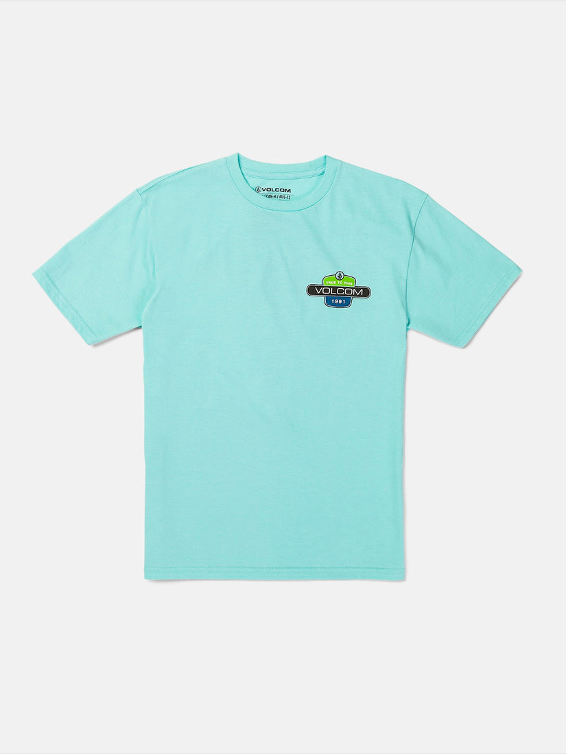 Big Youth Back Fill Short Sleeve Tee - Crete Blue
