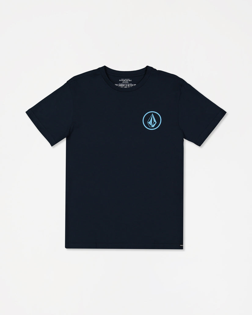 Big Youth Aus Mini Circle Short Sleeve Tee - Navy