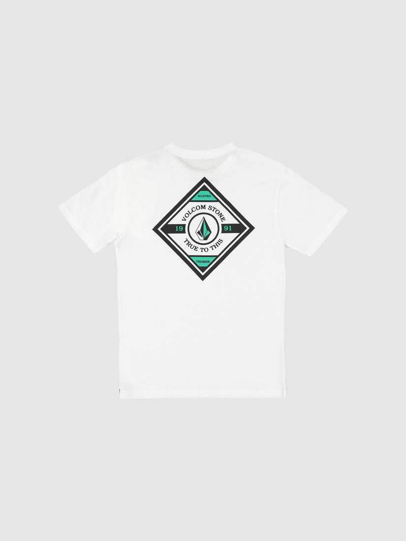 Big Youth Aus Square Peg Short Sleeve Tee - White