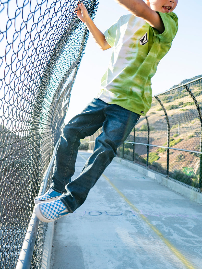 Boys Youth Iconic Stone Plus Short Sleeve T-Shirt - Seaweed Green