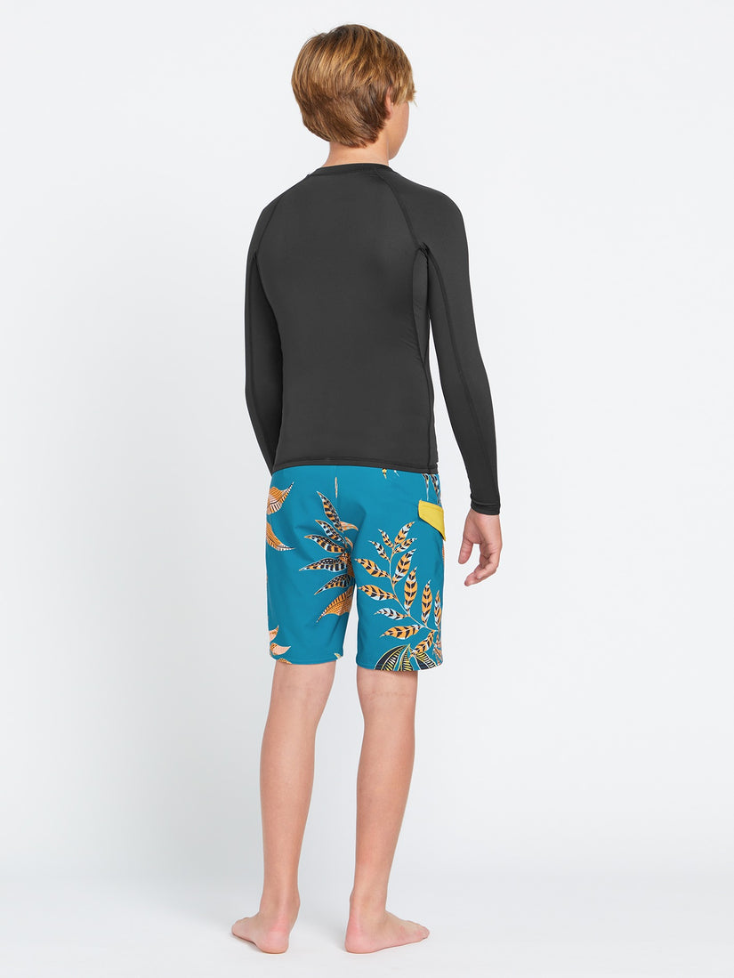 Big Youth Lido Solid Long Sleeve Rashvest - Black