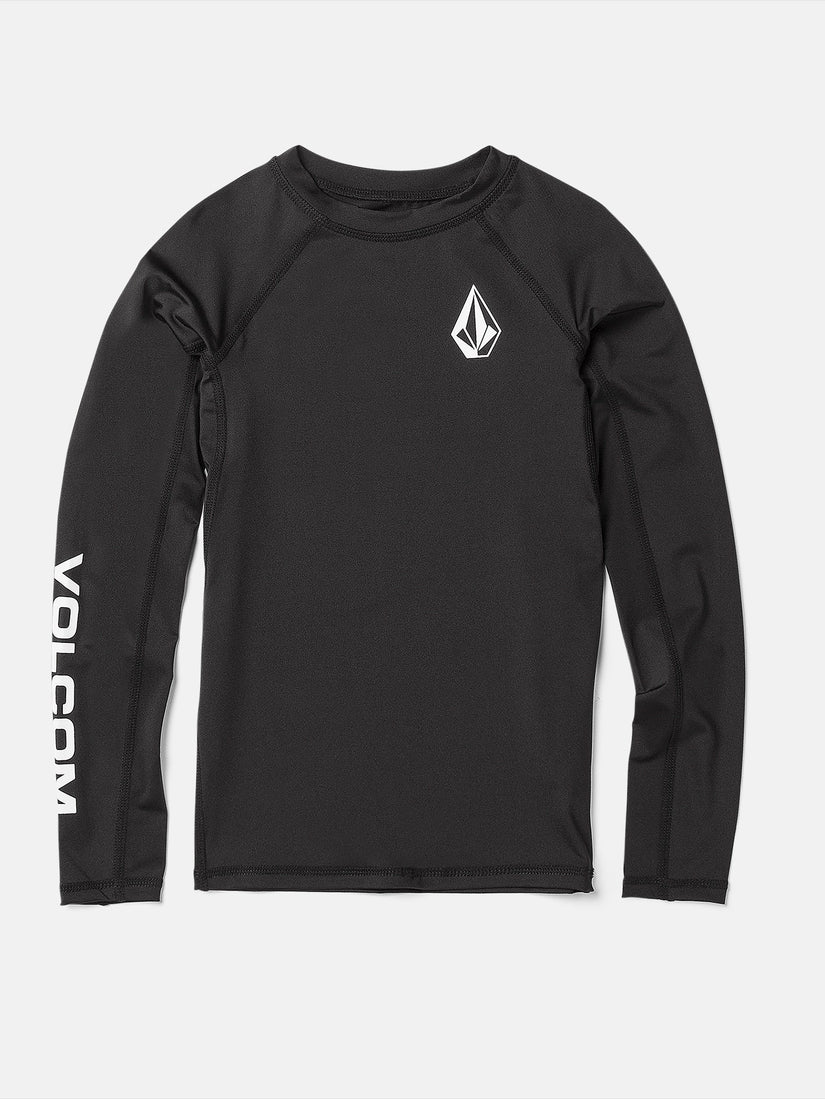 Big Youth Lido Solid Long Sleeve Rashvest - Black