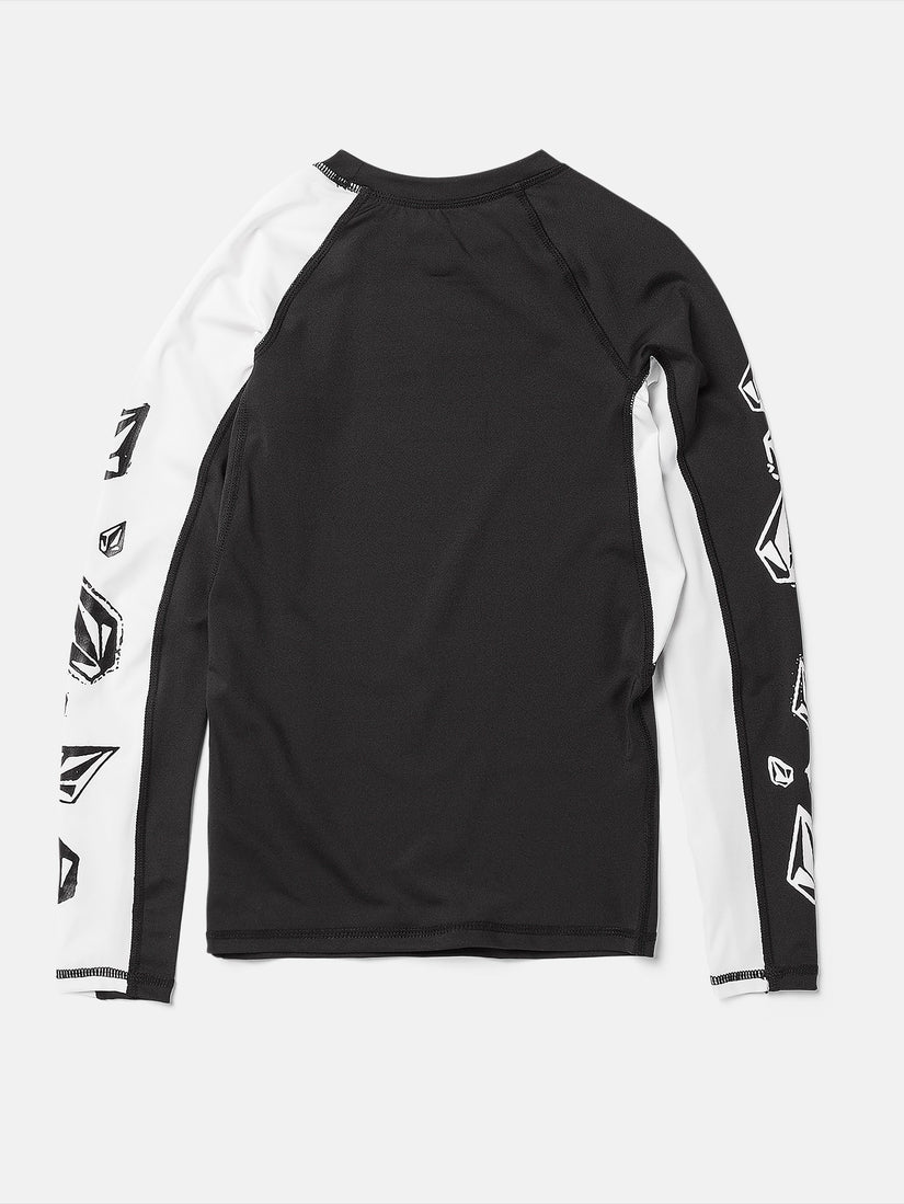Big Youth Stone Jester Long Sleeve Rashvest - Black White